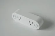 This Double Smart Wifi Plug Outlet Can Switch An Electric Device On Or Off  Stock Photos