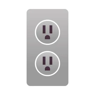 Double socket construction and renovation tool icon, home repair concept Stock Illustration