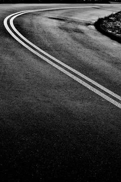 Double solid line Stock Photos