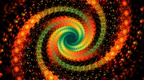 Double spiral Stock Footage 980228