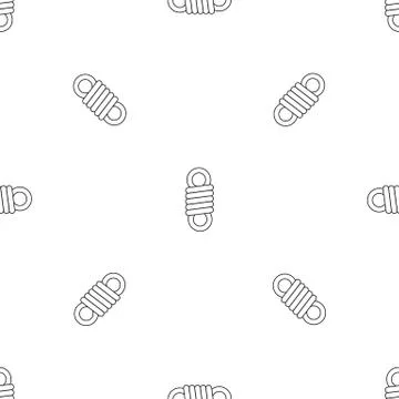 Double spring coil pattern seamless vector Stock Illustration