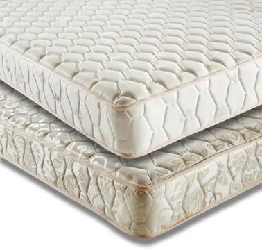 Double spring mattress with white background Stock Photos