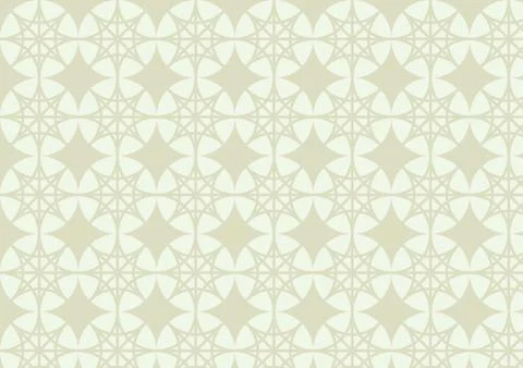 Double star and circle pattern on pastel color Stock Illustration