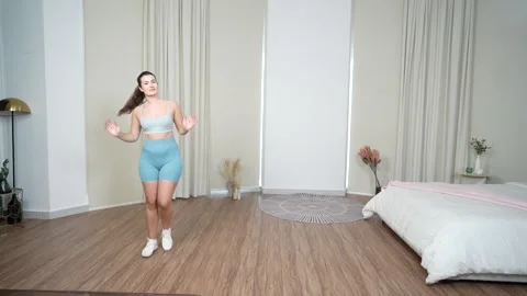 Double steps arm rise M Stock Footage 314191207