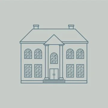 Double Storey House Ilustração Stock