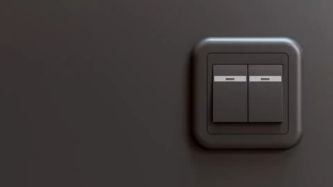 Double Switch 3D Illustration Background Stock Illustration