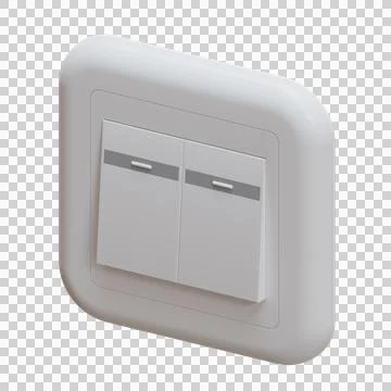 Double Switch 3D Illustration Illustrazione stock