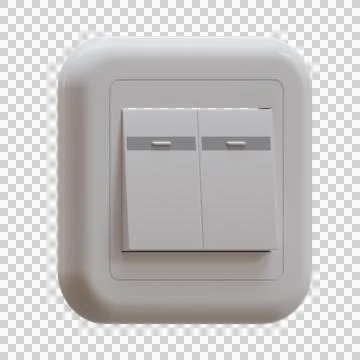 Double Switch 3D Illustration Stock Illustration