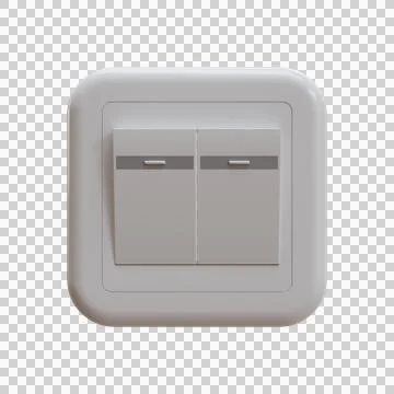 Double Switch 3D Illustration Illustrazione stock