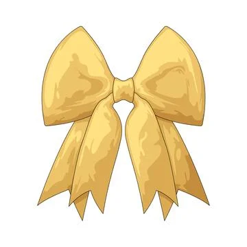 Double tail ribbon illustration Stock Illustration