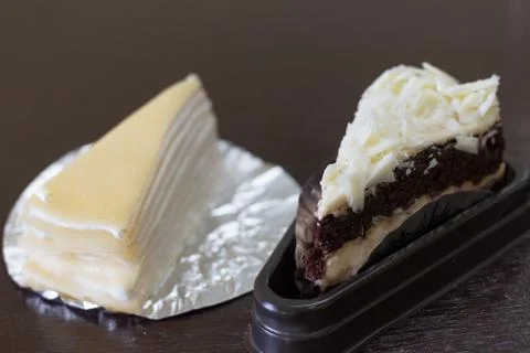 Double tasty cake Stock Photos