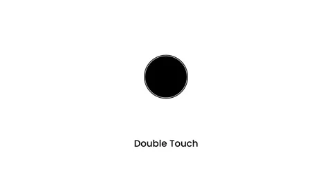 Double Touch Gesture Icon Stock Footage 335576621