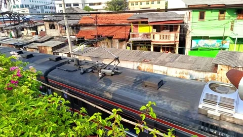 Double Train Crossing Video stock 246892589