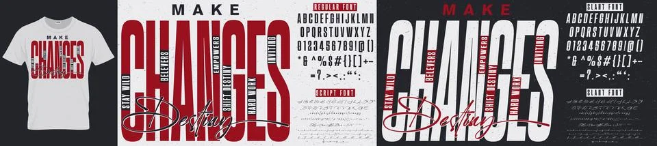 Double Vector Font Typography Design Elements Stock Illustration