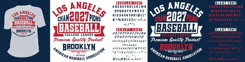 Double Vector Font Typography Design and Graphic Elements Stock Illustration