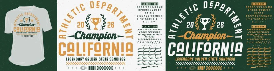 Double Vector Font Typography Design Background Stock Illustration