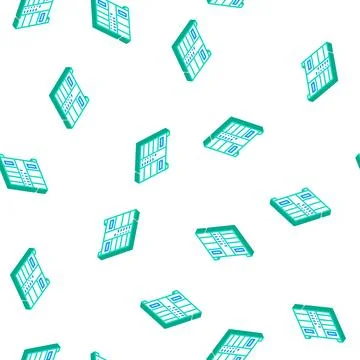 Double vending machine isometric icon seamless pattern 스톡 일러스트