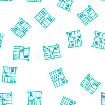 Double vending machine vector seamless pattern イラスト素材