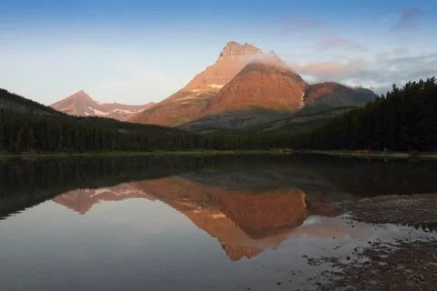Double view of Mountain Stock Photos