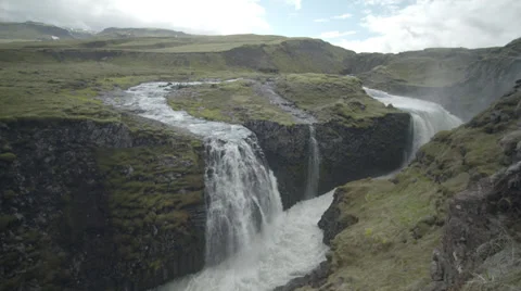 Double waterfall in slow motion 스톡 동영상 39566316