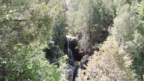 Double Waterfall Utah Hike Stock Footage 150987240