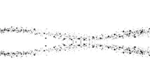 Double wave of black orbs and particles  (FULL HD) Video stock 57485043