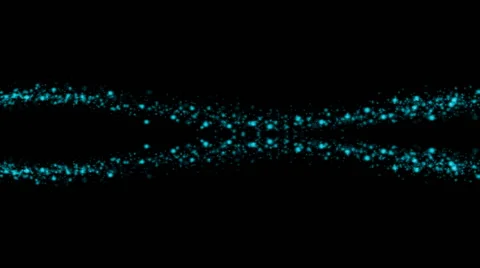 Double wave of light blue glowing orbs and particles  (FULL HD) Vidéo 57400767