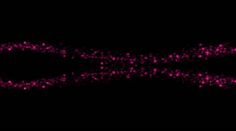 Double wave of pink glowing orbs and particles  (FULL HD) Video stock 57401077