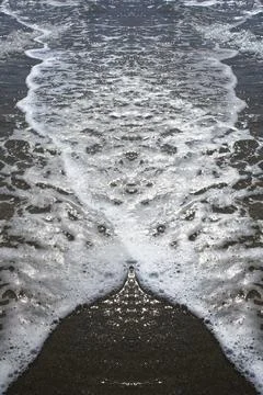 Double waves close up abstracts designs summer holidays mood modern macro b.. Stock Photos