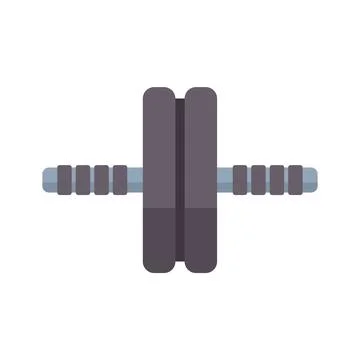 Double wheel ab roller for building core strength and stability Ilustración de archivo