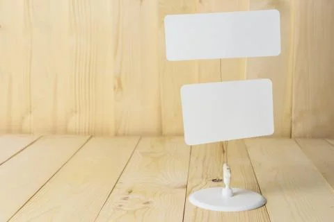 Double white label Foto stock