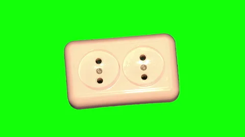 Double white socket, top shot 01 Stock Footage 48617611