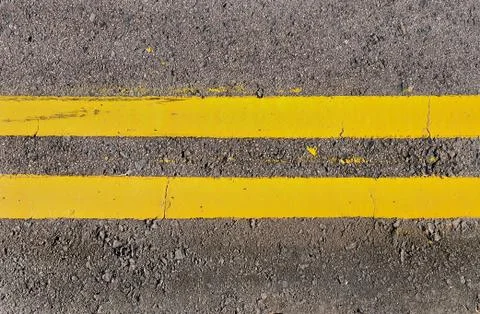 Double Yellow Lines Stock Photos
