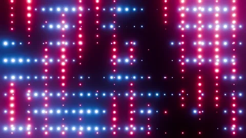 Doubled colored red with blue VJ seamless loop background for show or party0 Stock Footage 338442951