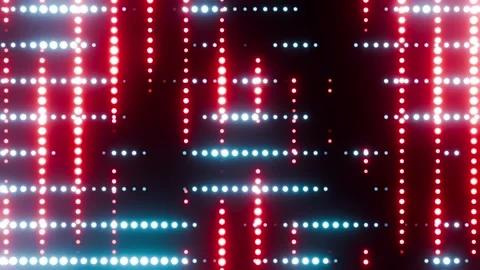 Doubled colored red with cyan blue VJ seamless loop background for show0001- Stock Footage 337465830
