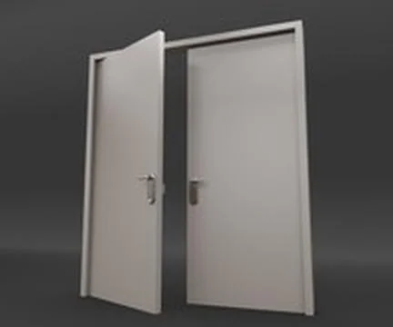 3d Model Doubledoor 1 Metal Rigged 91485799 Pond5