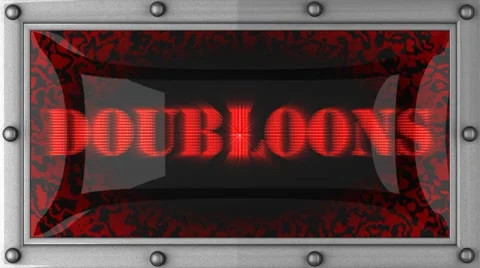 Doubloons on led Stock Footage 8700574