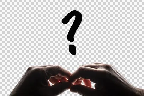 The doubt for choosing on a backlit surface Stock Photos