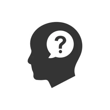 Doubt, Confusion Icon Stock Illustration