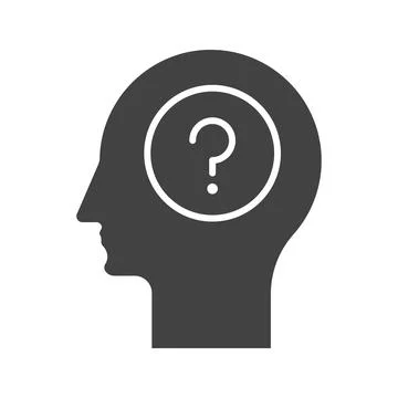 Doubt icon vector image. Stock Illustration
