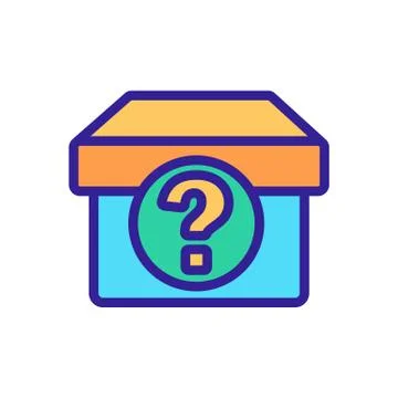 Doubt the icon vector. Isolated contour symbol illustration Stock Illustration