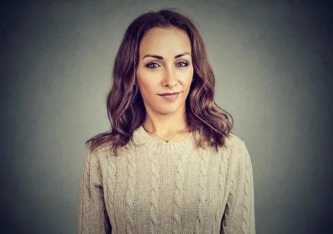 Doubtful model looking at camera with disbelief Stock Photos