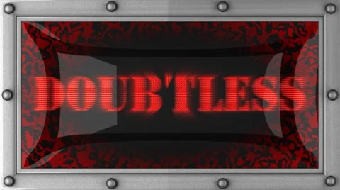 Doubtless on led Stock Footage 8700775