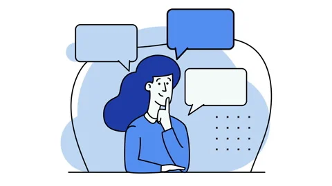 Doubts about the decision. Reflects on different views. Choice between opposites Stock Footage 157969964