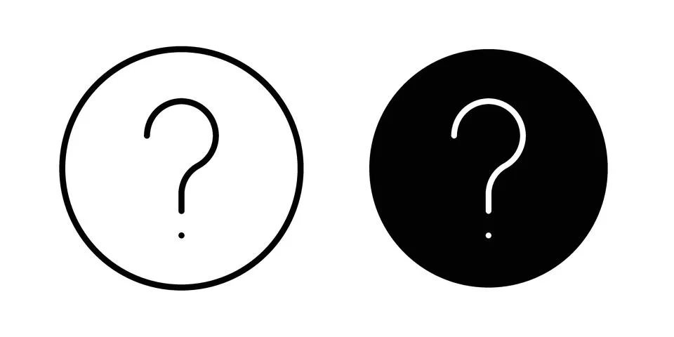 Doubts button icon Illustration Eps10 for web or app Stock Illustration