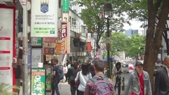 Dougen Street At Shibuya Daytime Middle Stock Video Pond5