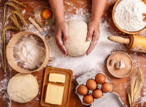 Dough background Stock Photos