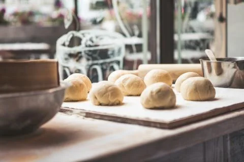 Dough balls Stock Photos