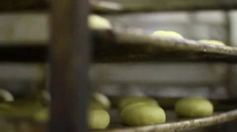 Dough Balls tilt down 2 Stock Footage 9467823