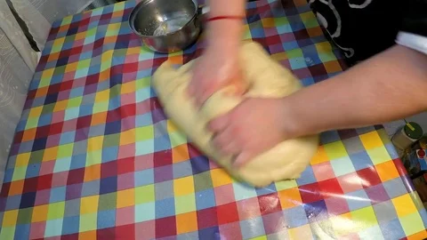 Dough Being Prepared For Baking Video stock 83036336